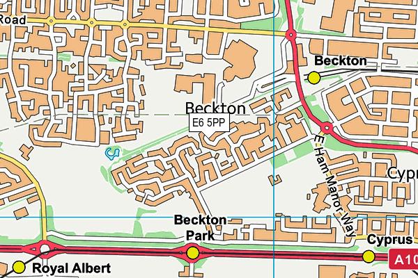 E6 5PP map - OS VectorMap District (Ordnance Survey)