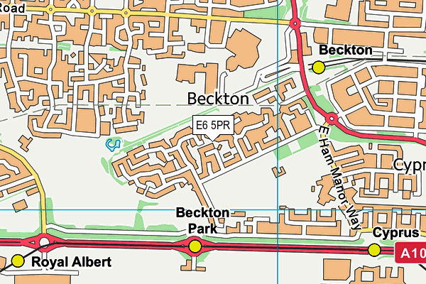 E6 5PR map - OS VectorMap District (Ordnance Survey)