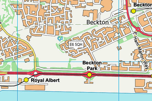 E6 5QH map - OS VectorMap District (Ordnance Survey)