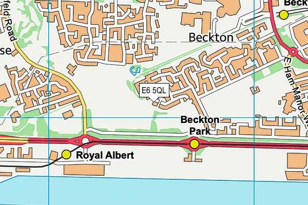 E6 5QL map - OS VectorMap District (Ordnance Survey)