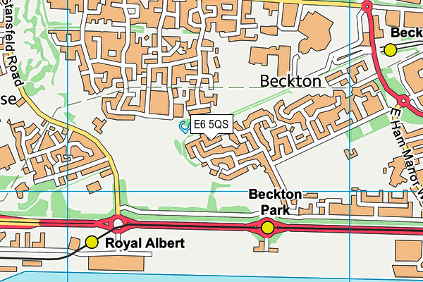 E6 5QS map - OS VectorMap District (Ordnance Survey)