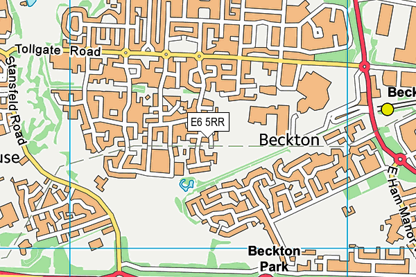 E6 5RR map - OS VectorMap District (Ordnance Survey)