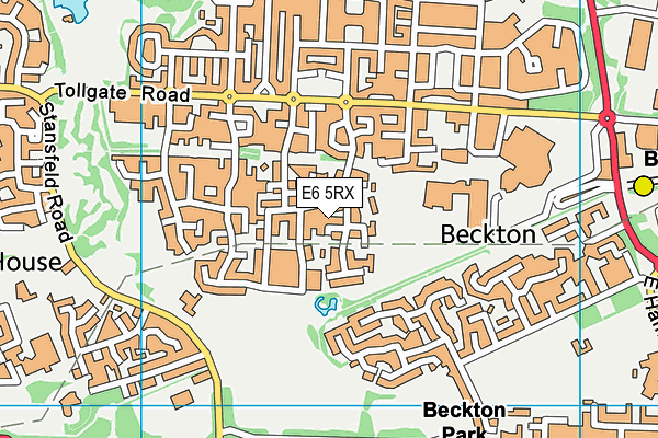 E6 5RX map - OS VectorMap District (Ordnance Survey)