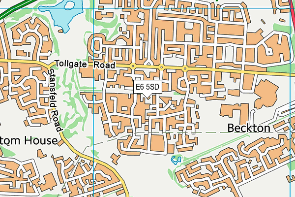 E6 5SD map - OS VectorMap District (Ordnance Survey)