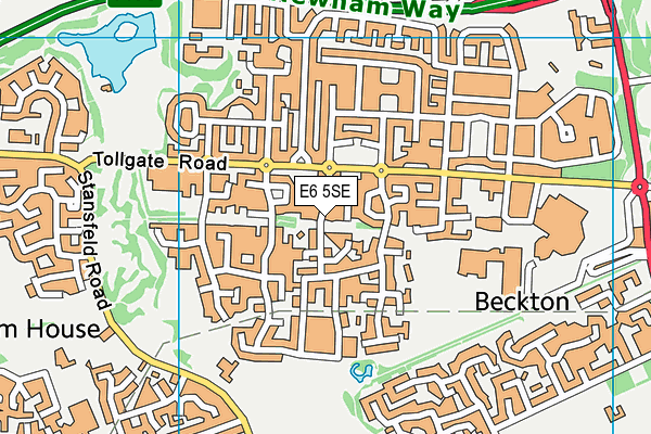 E6 5SE map - OS VectorMap District (Ordnance Survey)