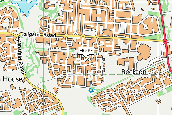 E6 5SF map - OS VectorMap District (Ordnance Survey)