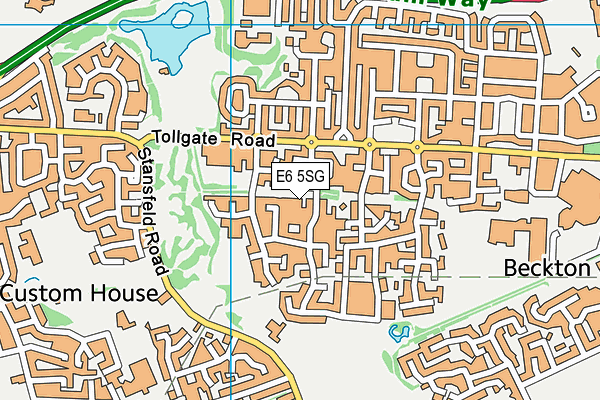 E6 5SG map - OS VectorMap District (Ordnance Survey)