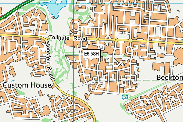 E6 5SH map - OS VectorMap District (Ordnance Survey)
