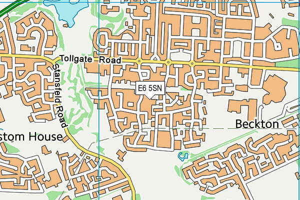 E6 5SN map - OS VectorMap District (Ordnance Survey)