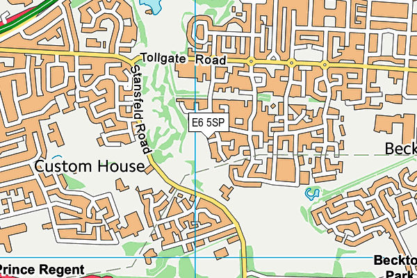 E6 5SP map - OS VectorMap District (Ordnance Survey)