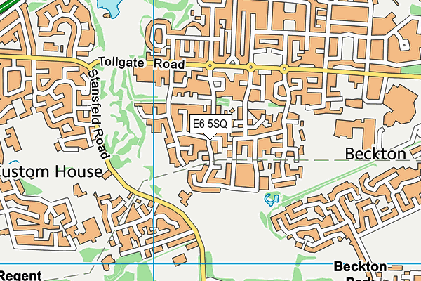 E6 5SQ map - OS VectorMap District (Ordnance Survey)