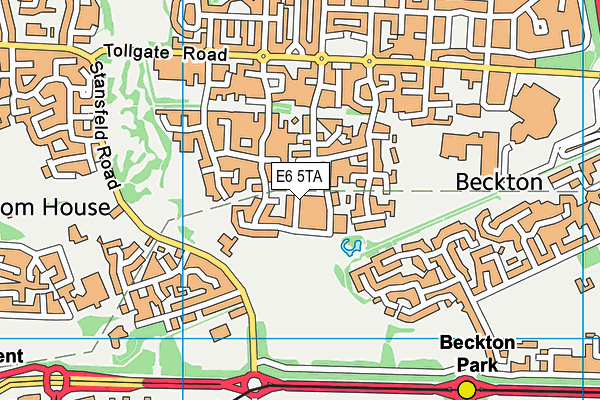 E6 5TA map - OS VectorMap District (Ordnance Survey)