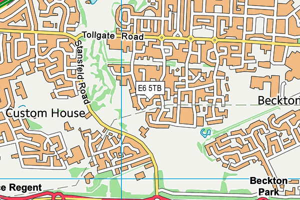 E6 5TB map - OS VectorMap District (Ordnance Survey)