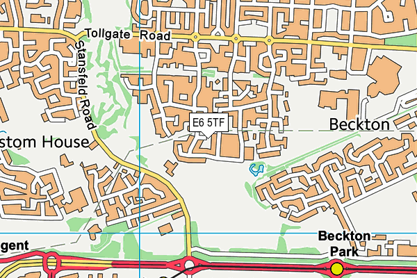 E6 5TF map - OS VectorMap District (Ordnance Survey)