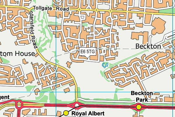 E6 5TG map - OS VectorMap District (Ordnance Survey)
