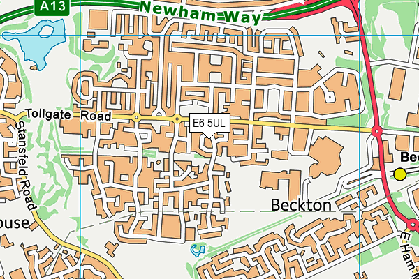 E6 5UL map - OS VectorMap District (Ordnance Survey)