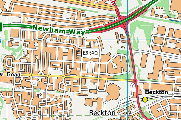 E6 5XQ map - OS VectorMap District (Ordnance Survey)