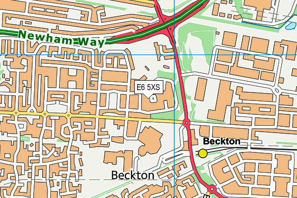 E6 5XS map - OS VectorMap District (Ordnance Survey)