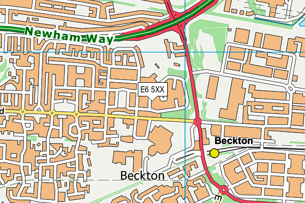 E6 5XX map - OS VectorMap District (Ordnance Survey)