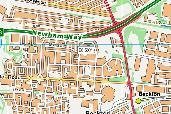 E6 5XY map - OS VectorMap District (Ordnance Survey)