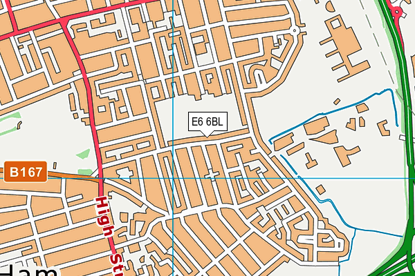 E6 6BL map - OS VectorMap District (Ordnance Survey)