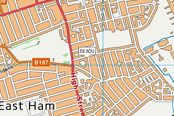 E6 6DU map - OS VectorMap District (Ordnance Survey)