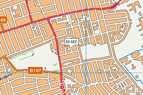 St Michael's Catholic Primary School map (E6 6EE) - OS VectorMap District (Ordnance Survey)