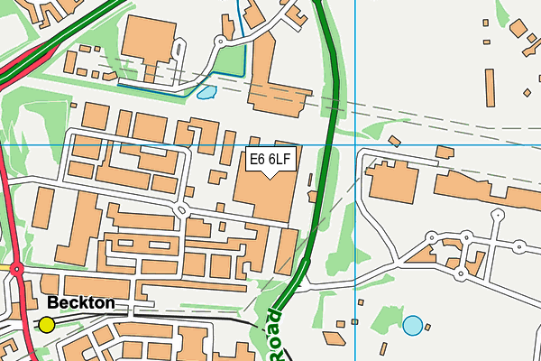 E6 6LF map - OS VectorMap District (Ordnance Survey)