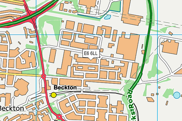 E6 6LL map - OS VectorMap District (Ordnance Survey)
