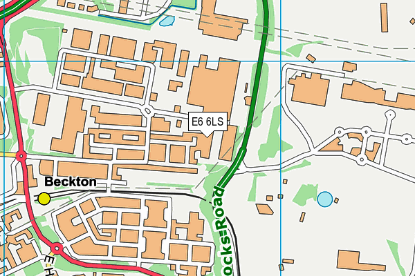 E6 6LS map - OS VectorMap District (Ordnance Survey)