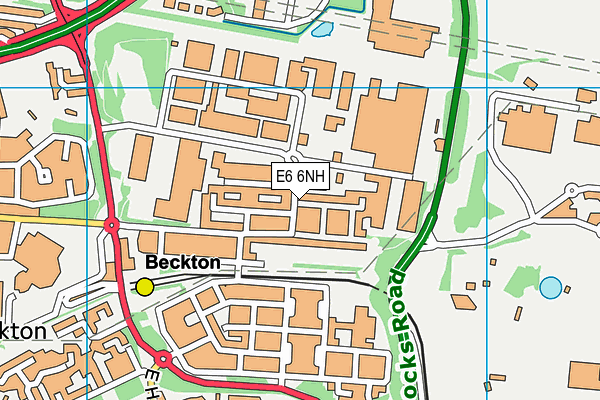 E6 6NH map - OS VectorMap District (Ordnance Survey)