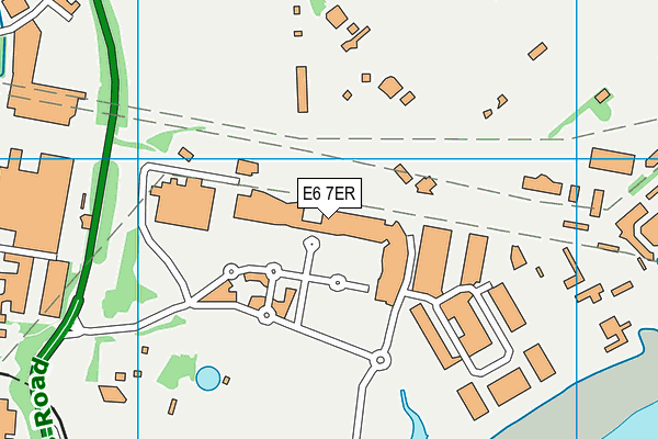 E6 7ER map - OS VectorMap District (Ordnance Survey)