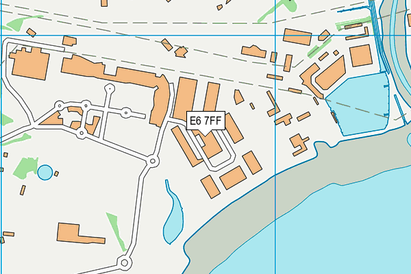 E6 7FF map - OS VectorMap District (Ordnance Survey)