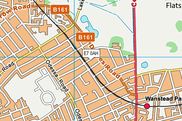 E7 0AH map - OS VectorMap District (Ordnance Survey)