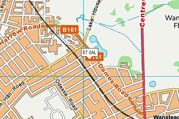 E7 0AL map - OS VectorMap District (Ordnance Survey)