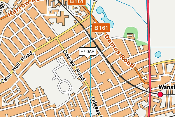 E7 0AP map - OS VectorMap District (Ordnance Survey)