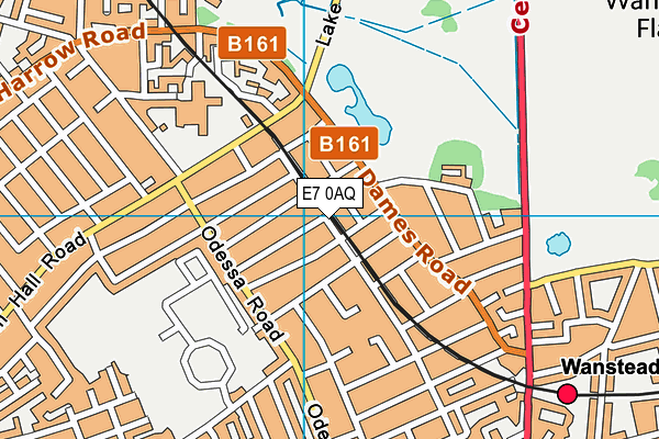 E7 0AQ map - OS VectorMap District (Ordnance Survey)