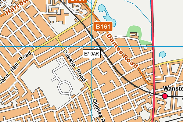 E7 0AR map - OS VectorMap District (Ordnance Survey)