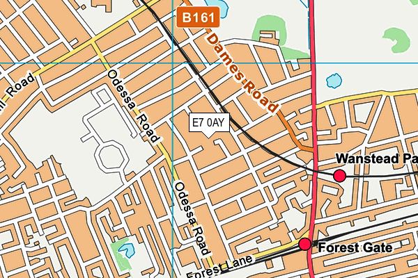 E7 0AY map - OS VectorMap District (Ordnance Survey)