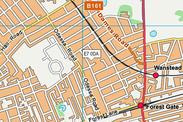 E7 0DA map - OS VectorMap District (Ordnance Survey)