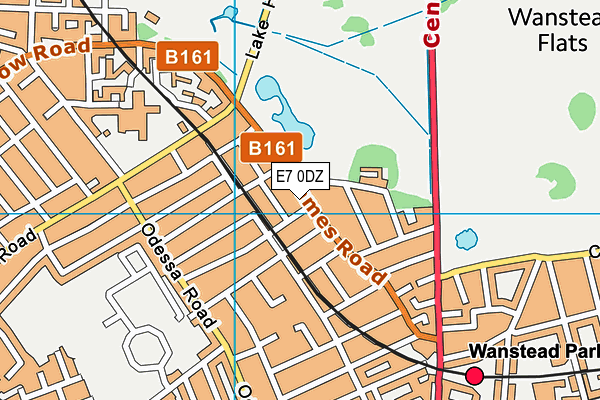 E7 0DZ map - OS VectorMap District (Ordnance Survey)