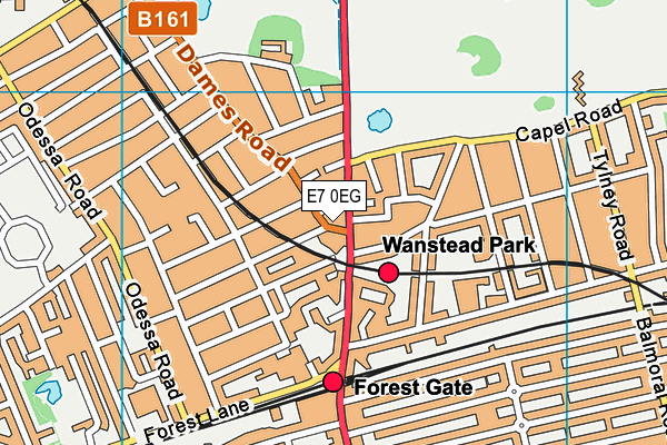 E7 0EG map - OS VectorMap District (Ordnance Survey)