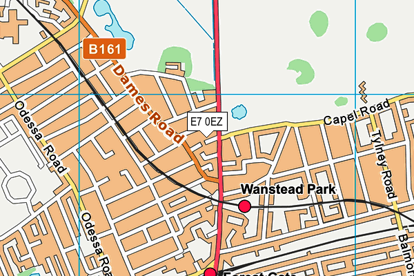 E7 0EZ map - OS VectorMap District (Ordnance Survey)