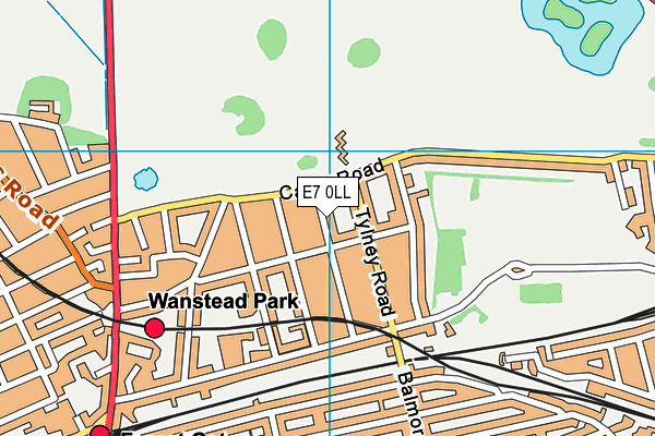 E7 0LL map - OS VectorMap District (Ordnance Survey)