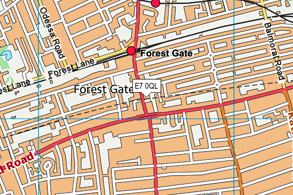 E7 0QL map - OS VectorMap District (Ordnance Survey)