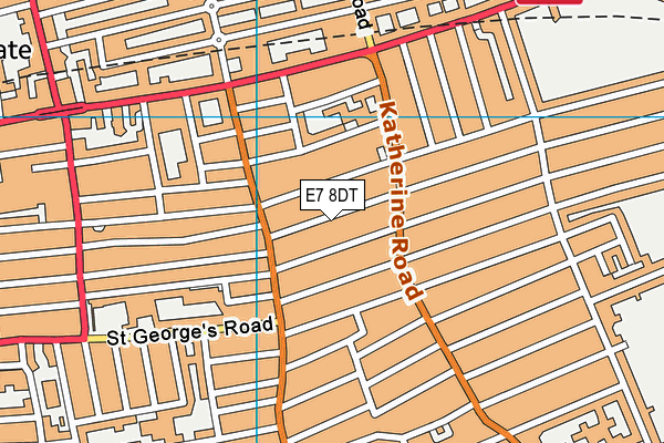 E7 8DT map - OS VectorMap District (Ordnance Survey)