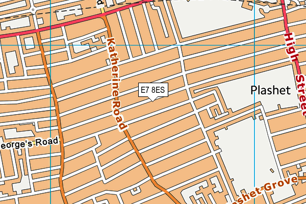 E7 8ES map - OS VectorMap District (Ordnance Survey)