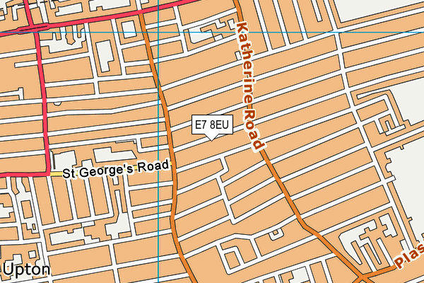 E7 8EU map - OS VectorMap District (Ordnance Survey)