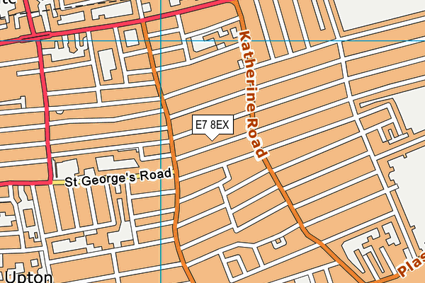 E7 8EX map - OS VectorMap District (Ordnance Survey)