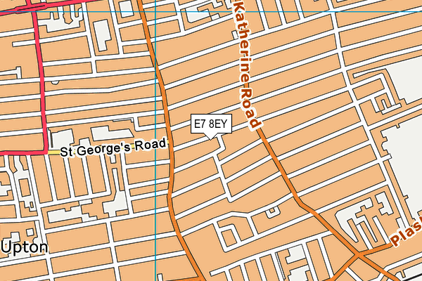 E7 8EY map - OS VectorMap District (Ordnance Survey)